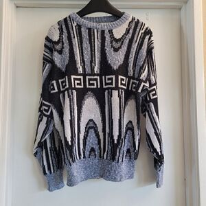 JJ Cochran vintage cotton abstract sweater circa 90's
